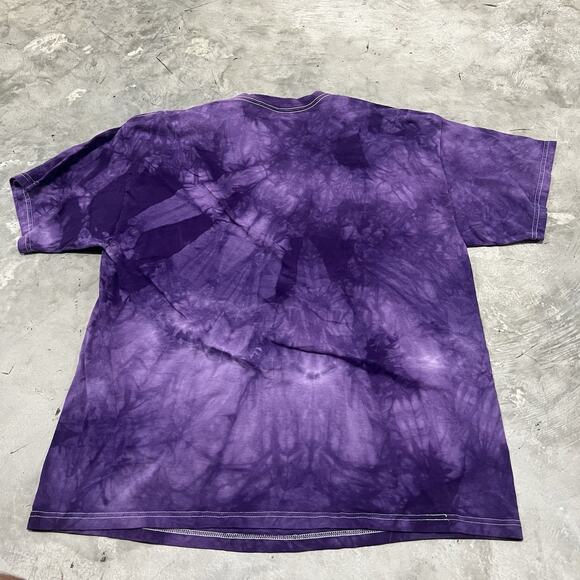 Vtg Y2K The Mountain 2003 Tie Dye T-Shirt Native American Wolf Snow Mens Size XL - Picture 4 of 6
